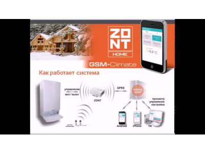 GSM termostat Zont H1 2od